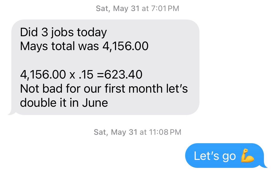 First Month Success Story